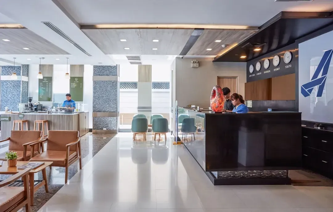 Lobby sitting area