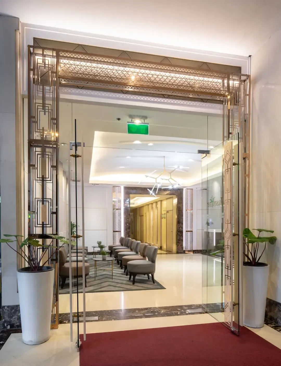 Interior entrance