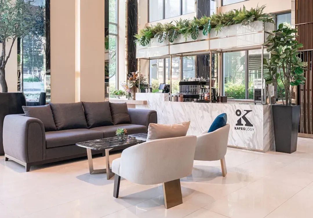 Lobby sitting area
