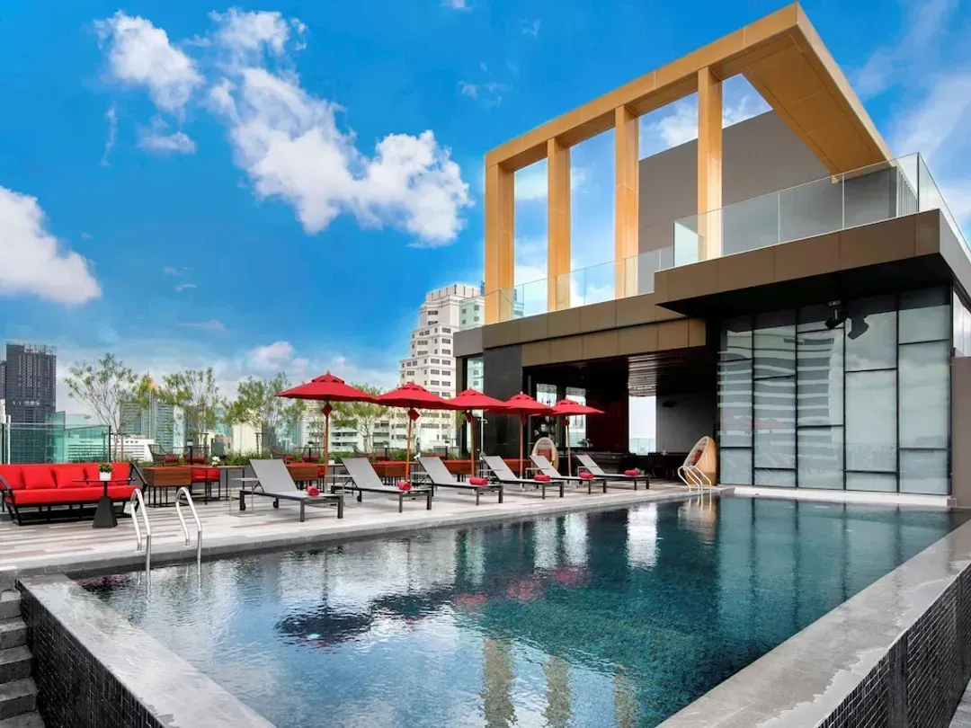 Rooftop pool