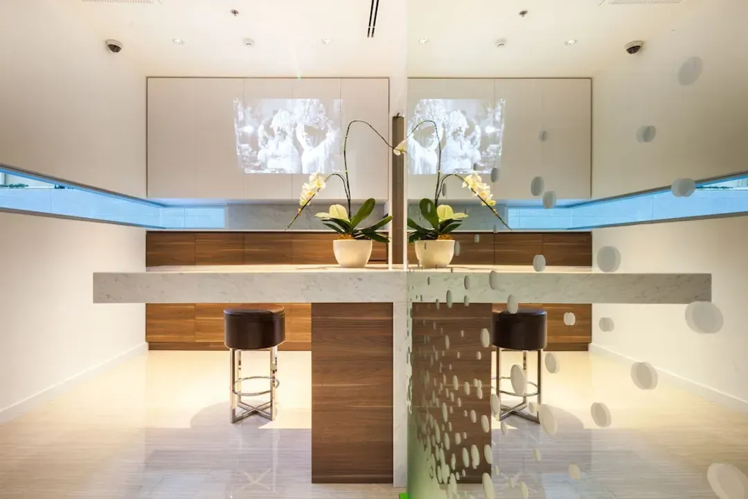 Interior entrance