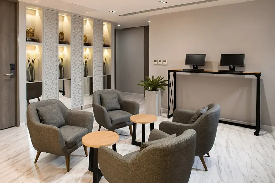 Lobby sitting area