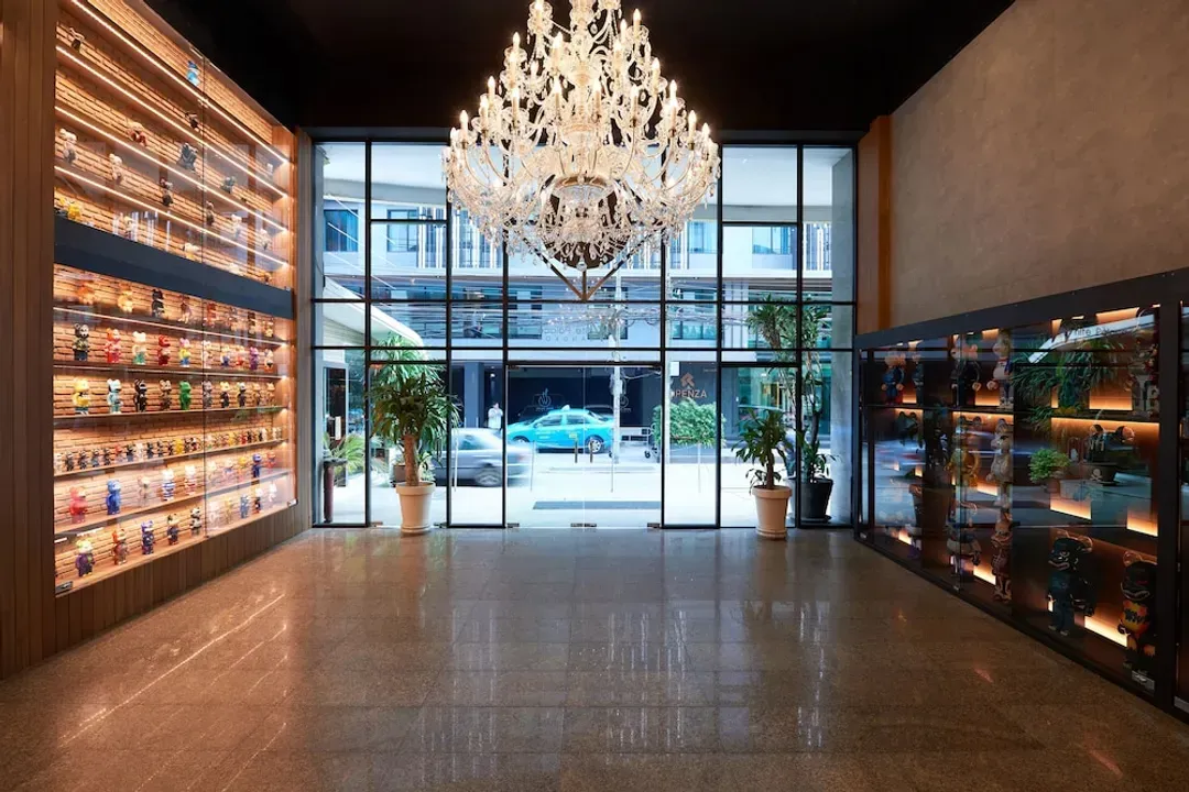 Interior entrance