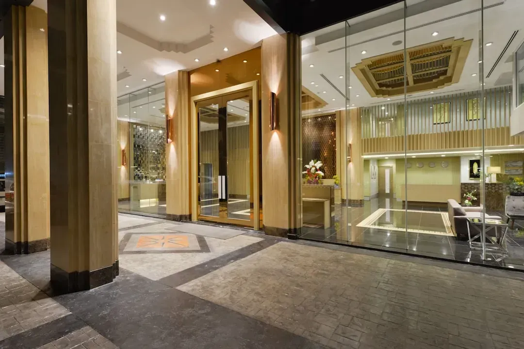 Interior entrance