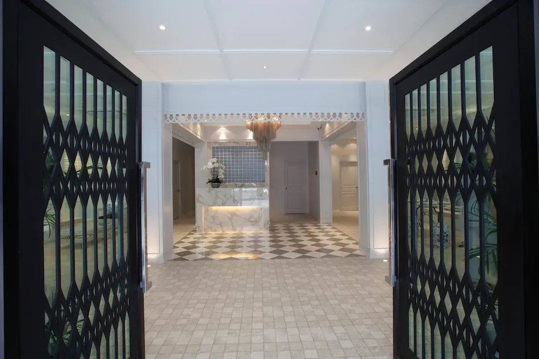 Interior entrance