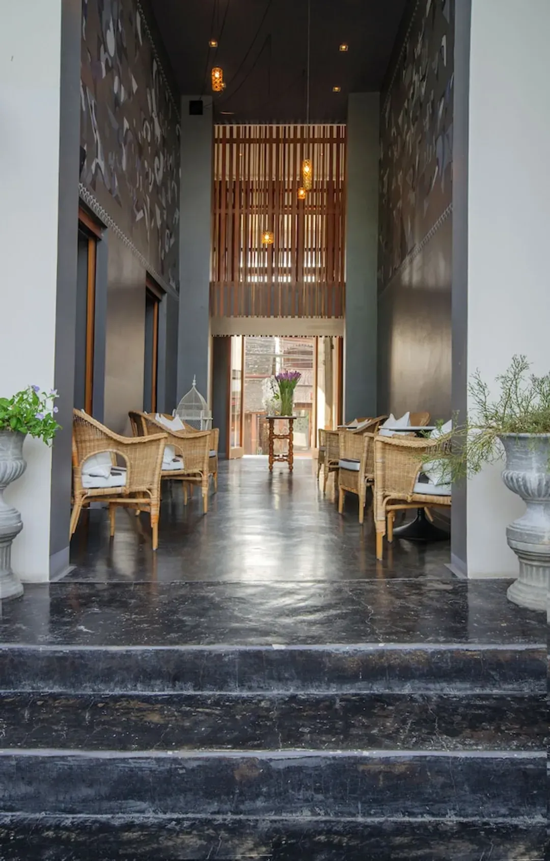Interior entrance