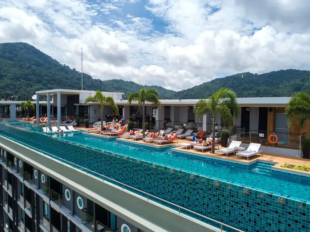 Rooftop pool