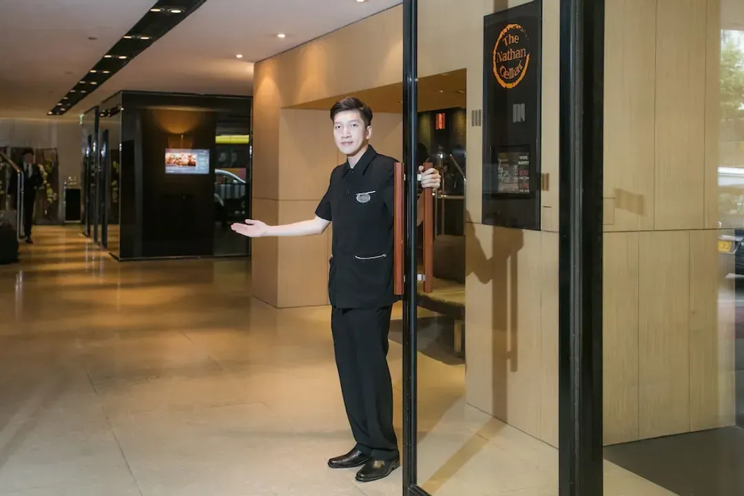 Interior entrance