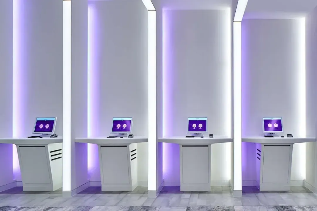 Check-in/check-out kiosk
