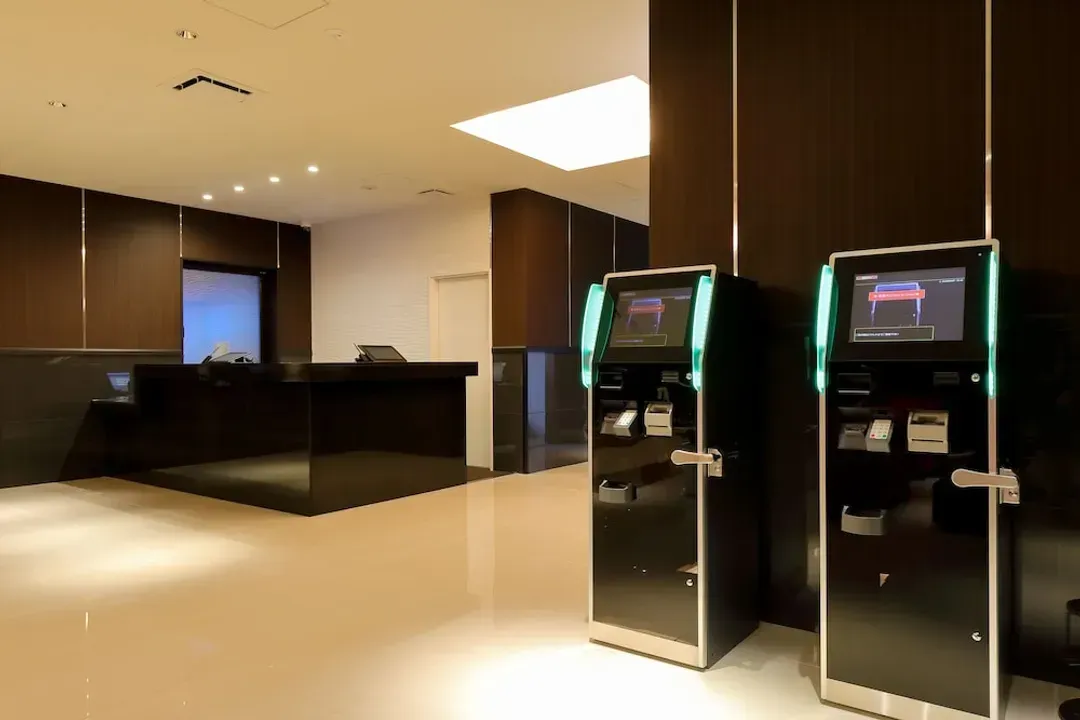 Check-in/check-out kiosk