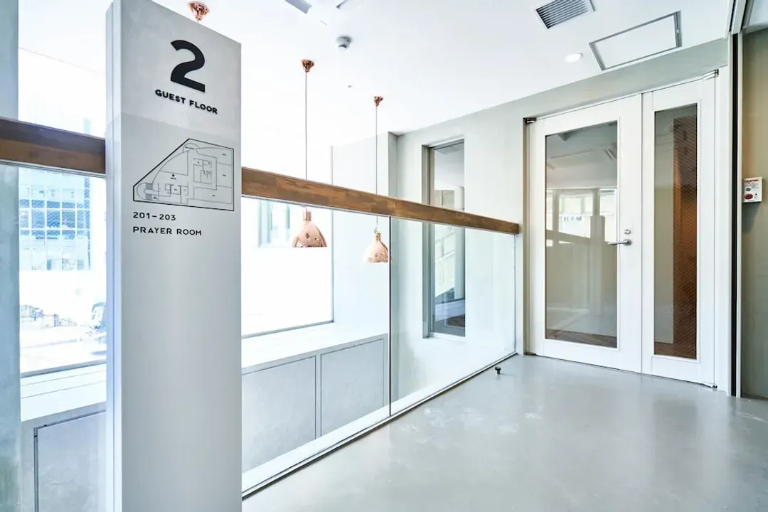 Interior entrance