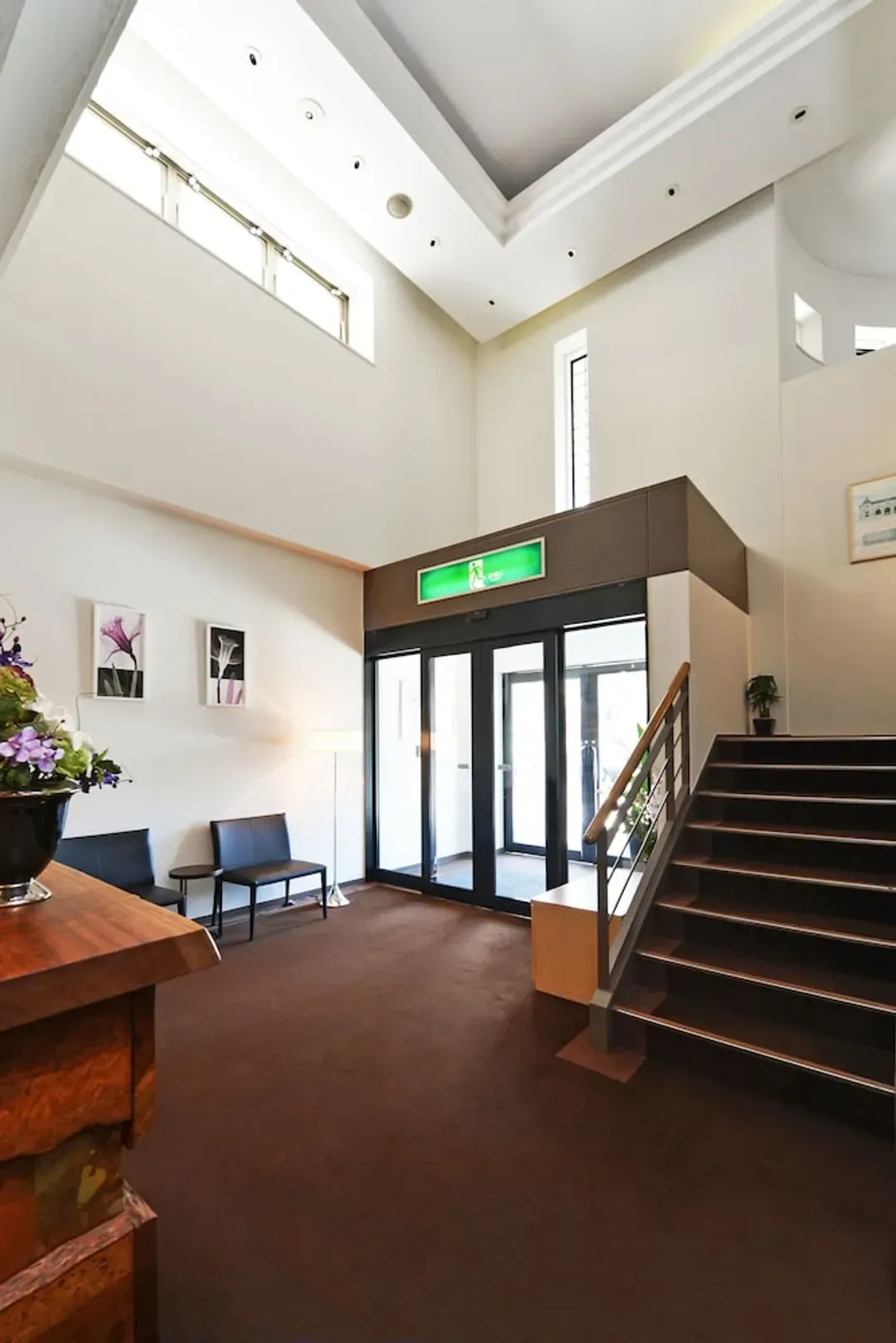 Interior entrance
