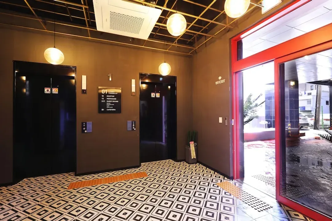 Interior entrance