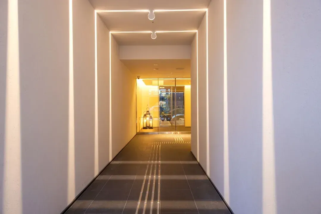 Interior entrance
