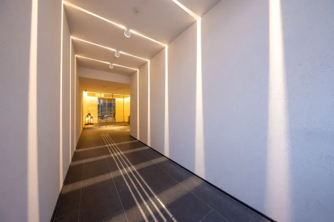 Interior entrance