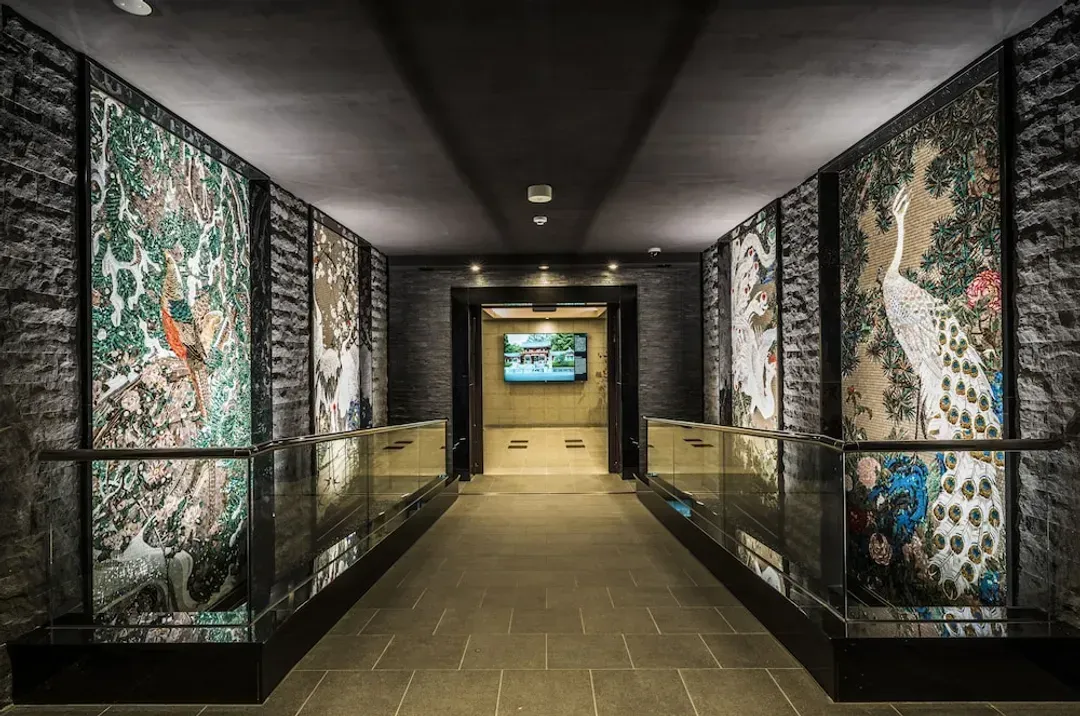 Interior entrance