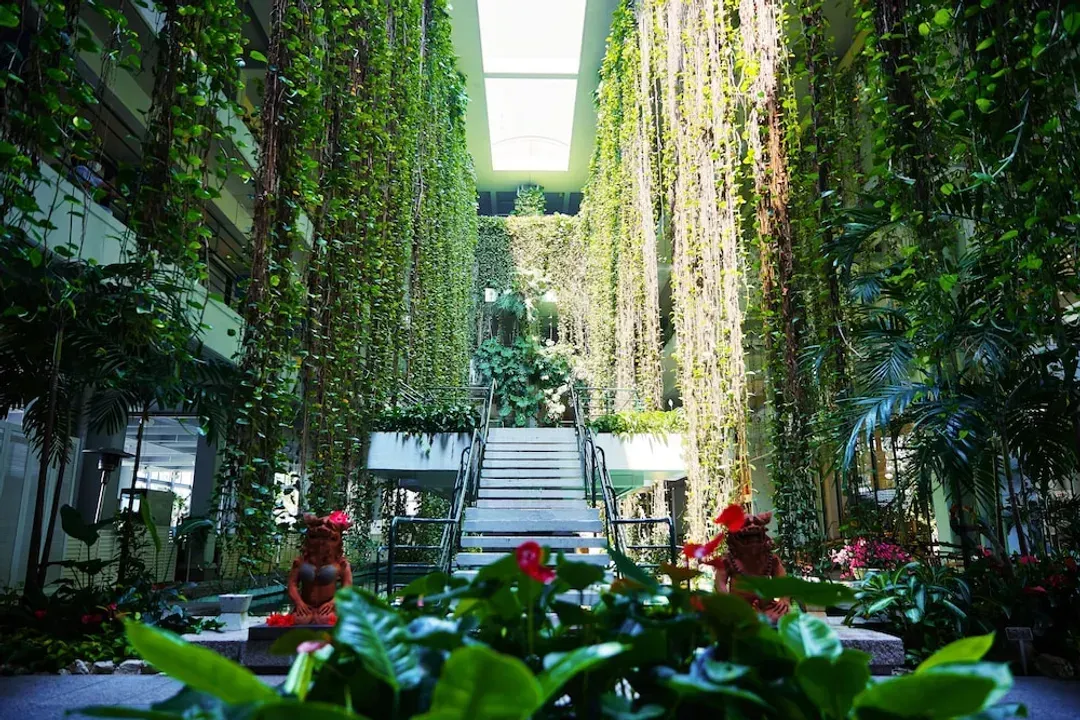 Interior entrance