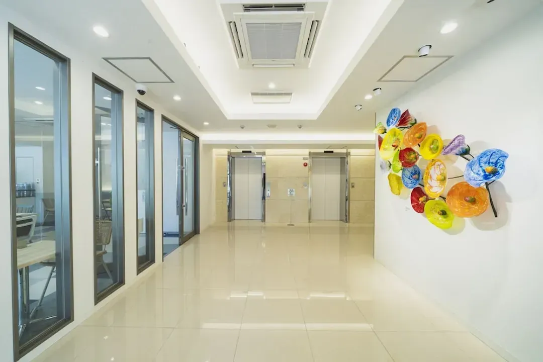 Interior entrance