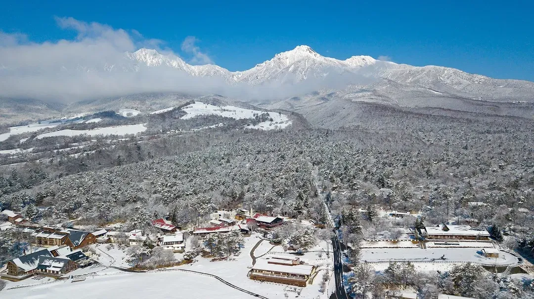 雪景色空撮