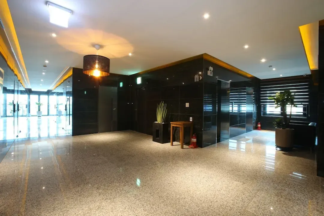 Interior entrance