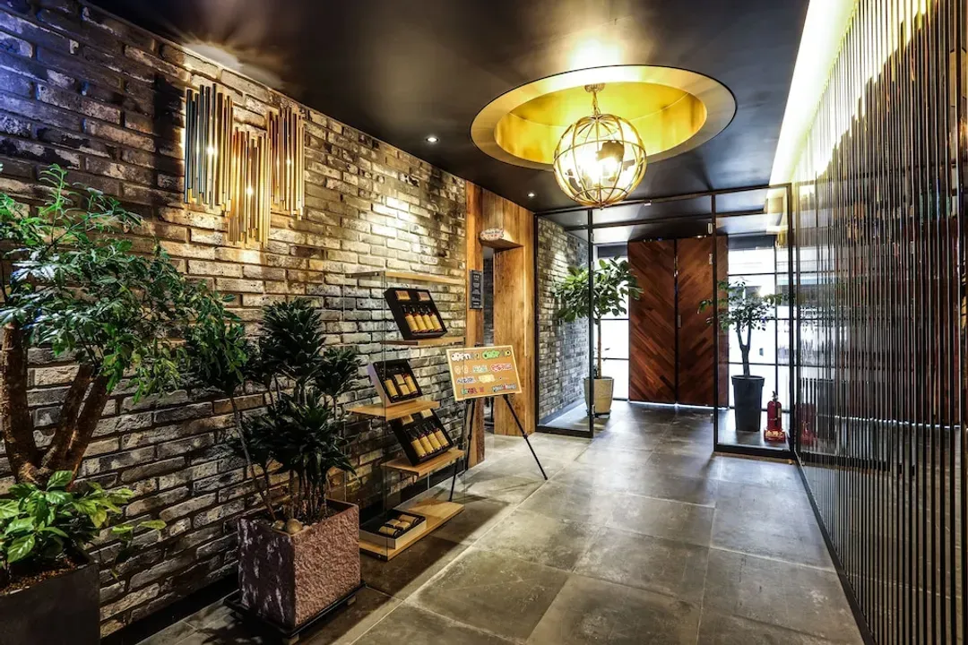 Interior entrance
