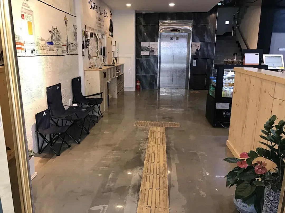 Interior entrance