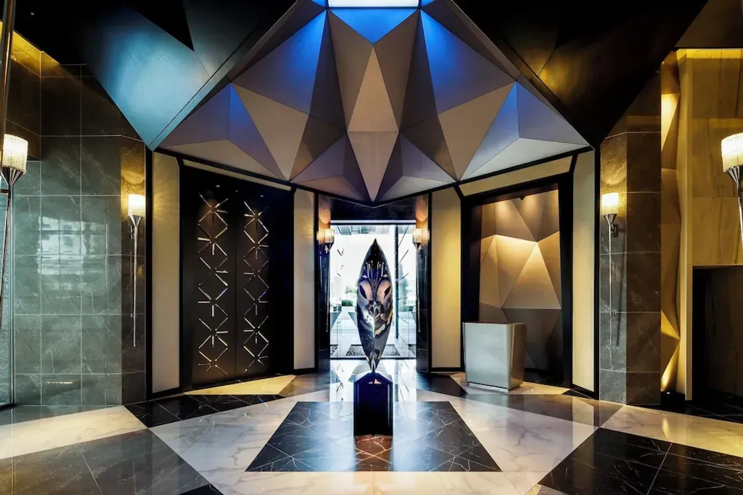 Interior entrance