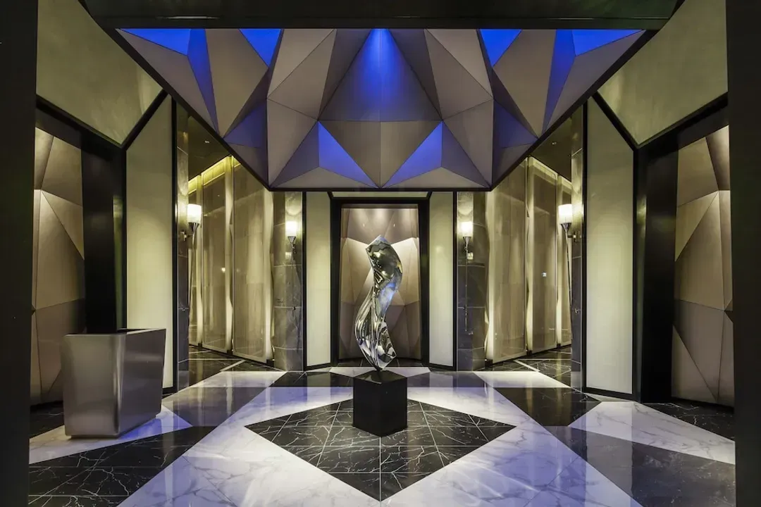 Interior entrance