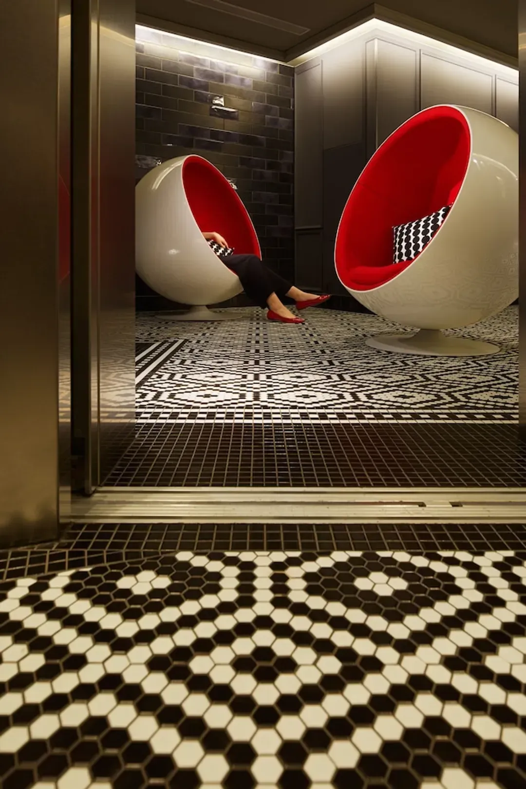 Interior entrance