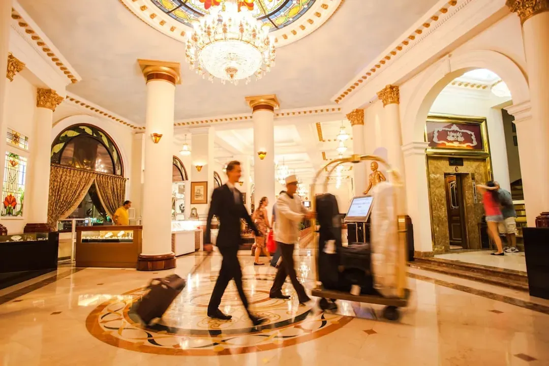 Interior entrance