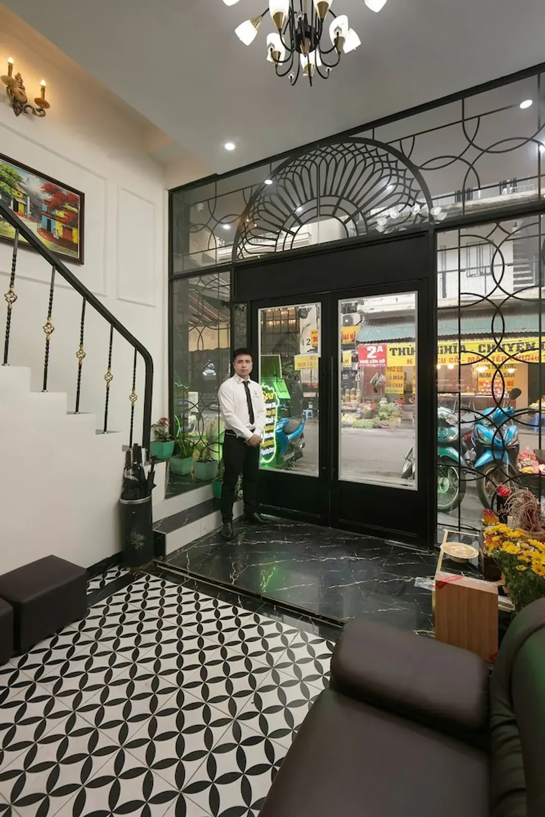 Interior entrance