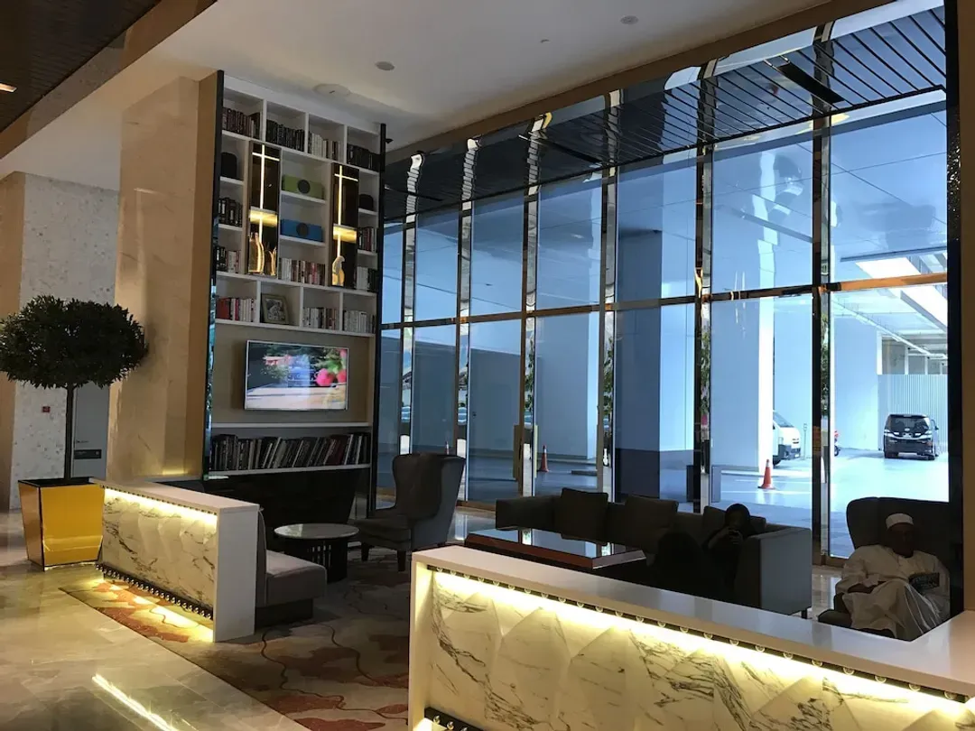 Interior entrance