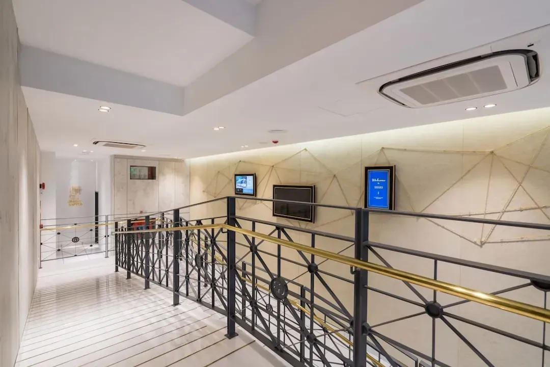 Interior entrance