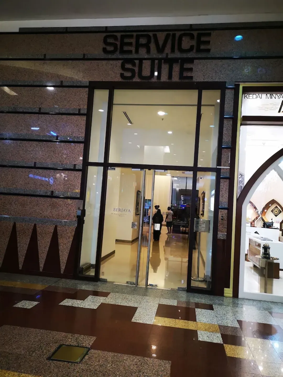 Interior entrance