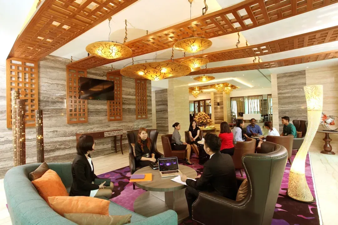 Lobby sitting area