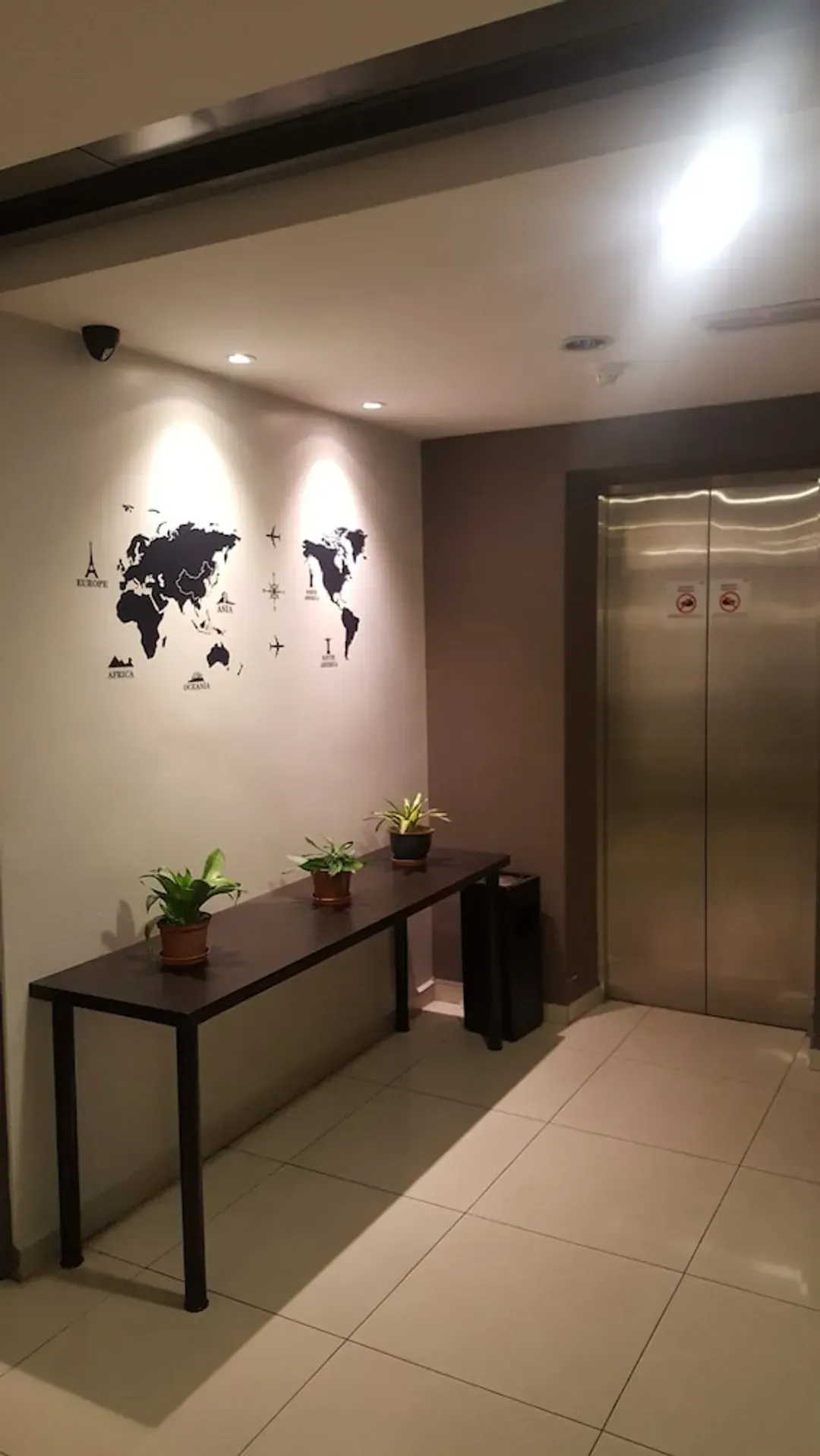 Interior entrance