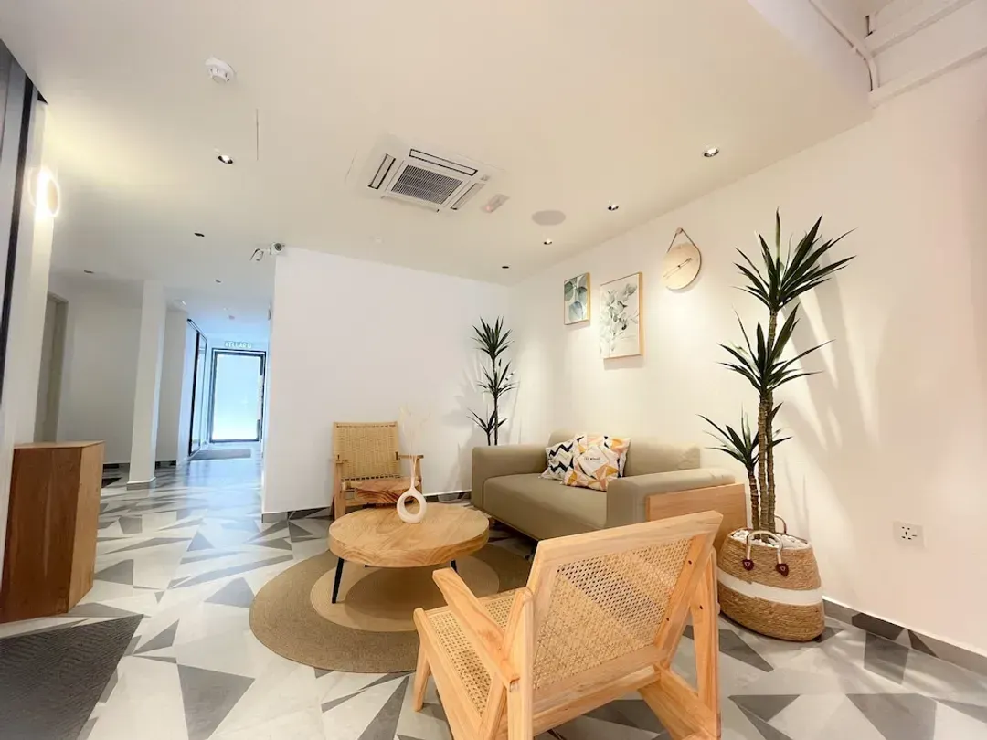 Lobby sitting area