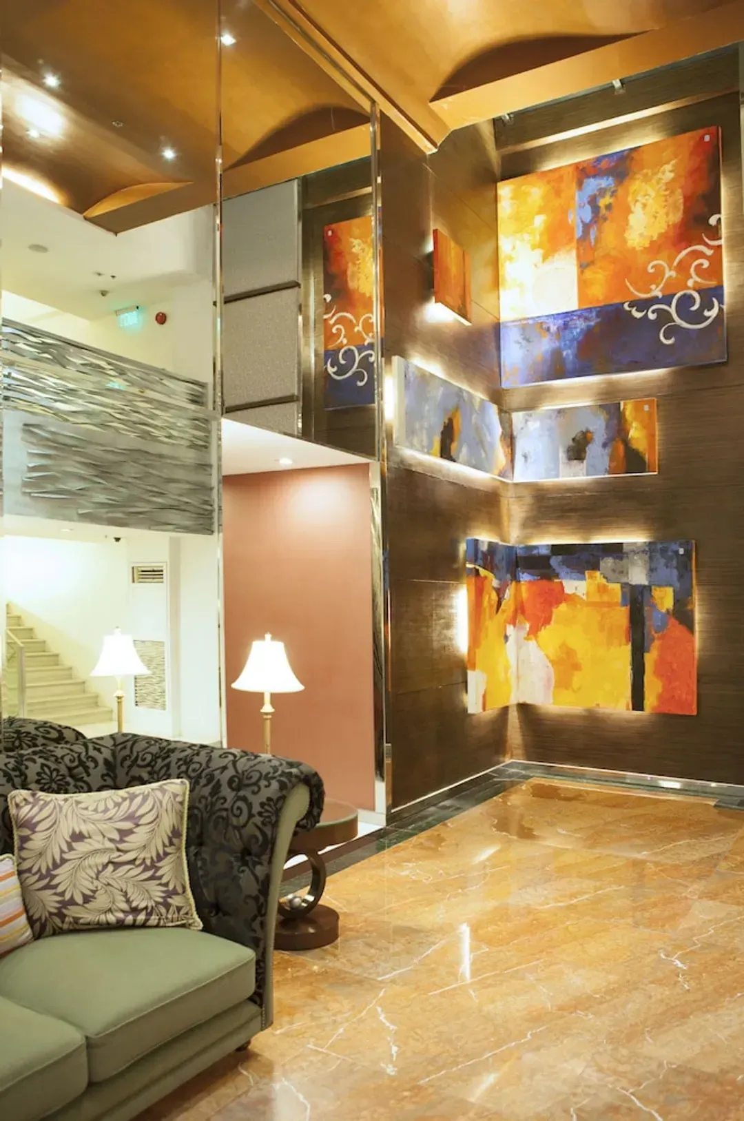 Lobby sitting area