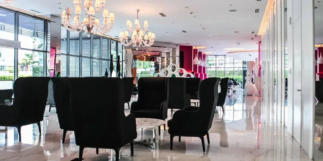 Lobby sitting area