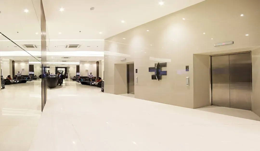 Interior entrance