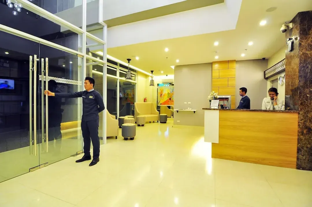 Interior entrance