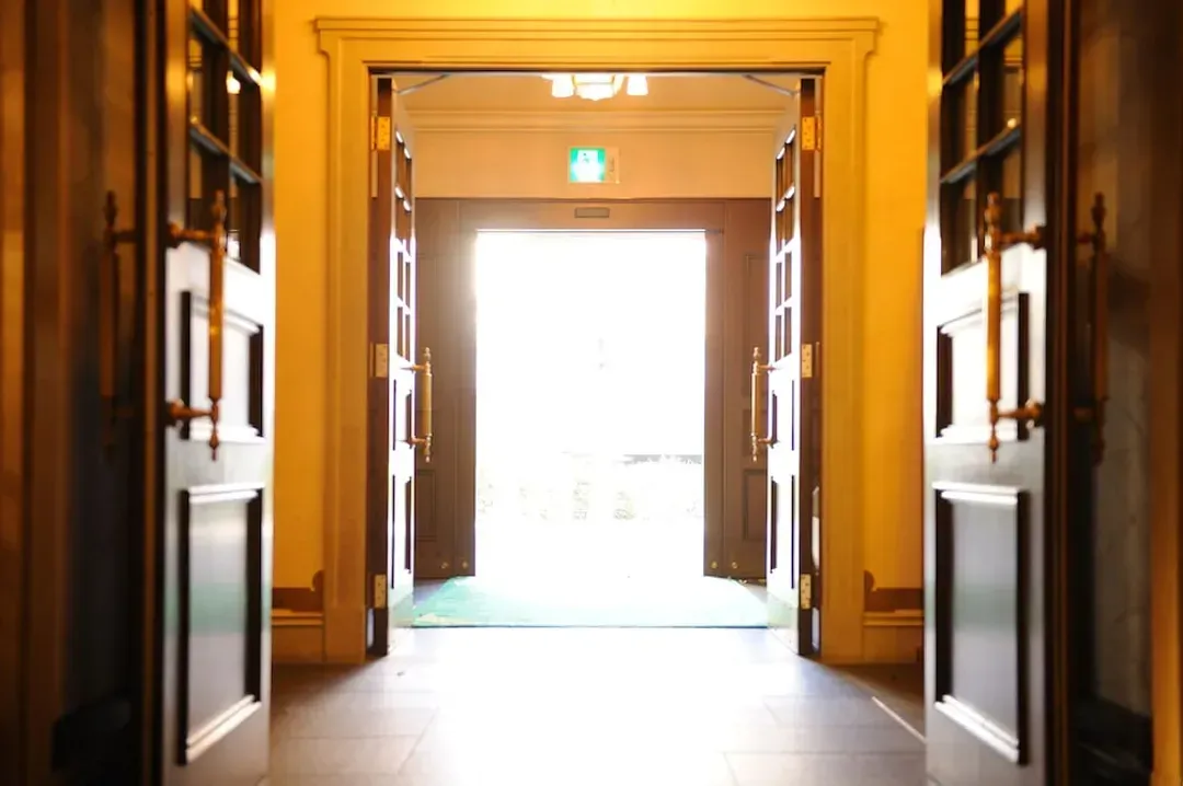 Interior entrance