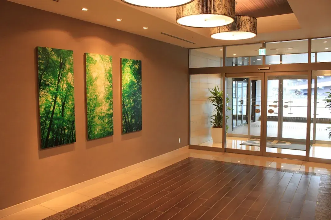 Interior entrance