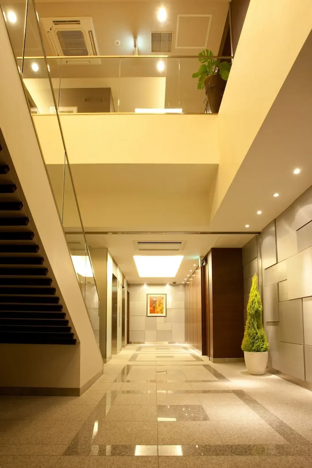 Interior entrance