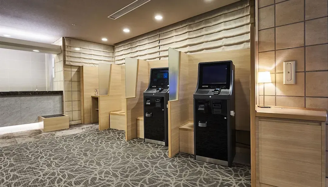 Check-in/check-out kiosk