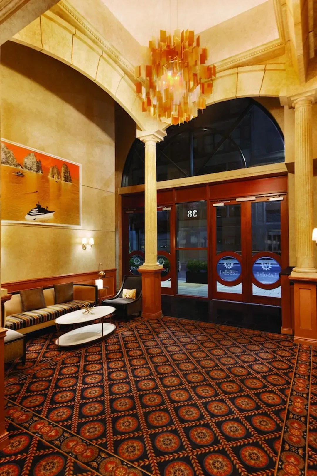 Interior entrance