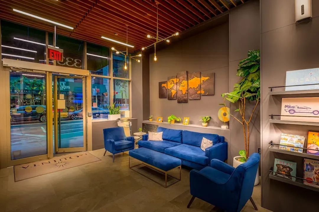 Lobby sitting area