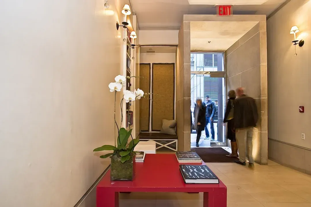 Interior entrance