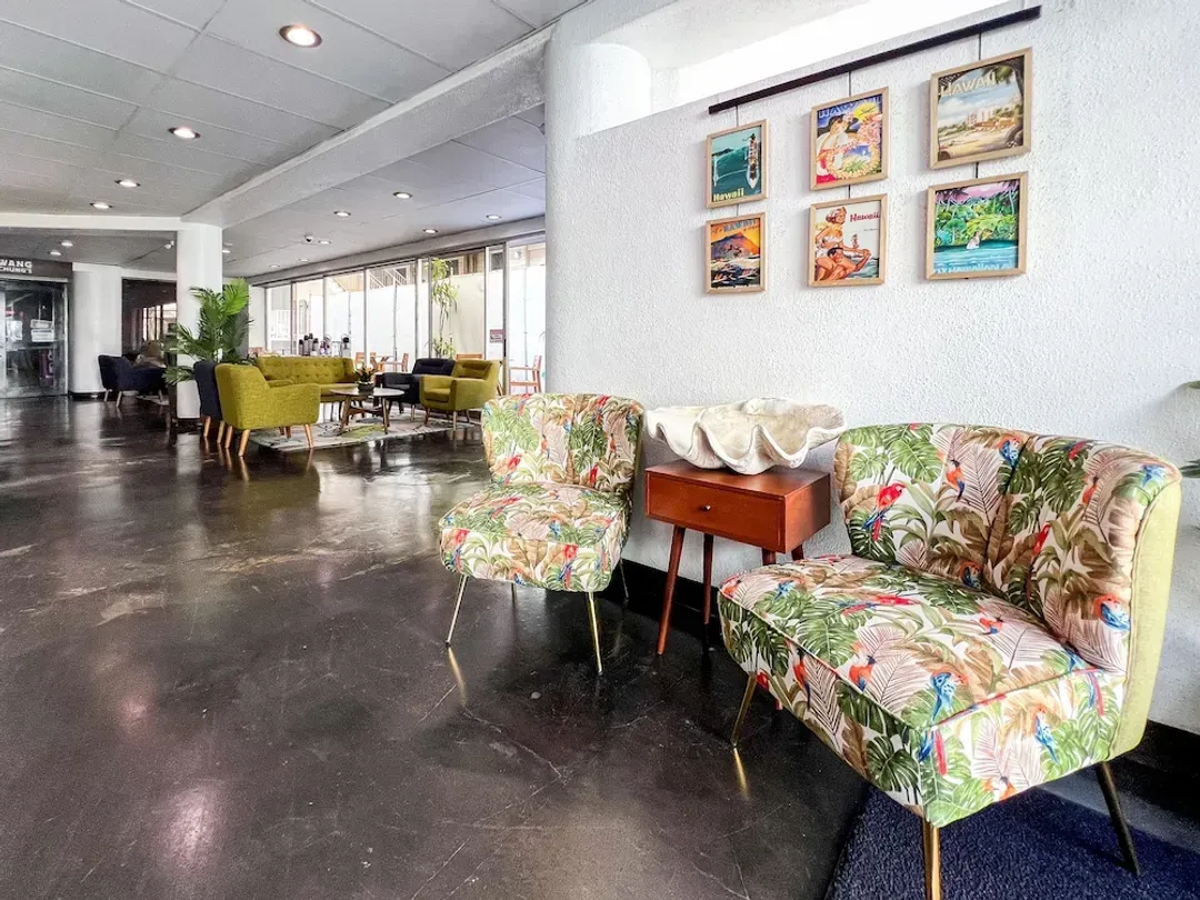 Lobby sitting area