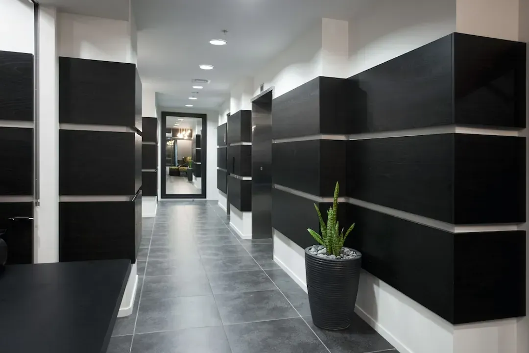 Interior entrance